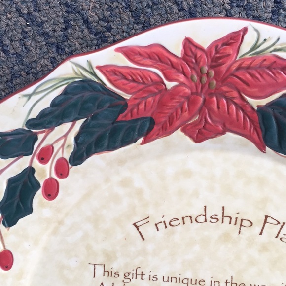 Christmas Plate by Carson - Friendship Theme - Picture 3 of 4